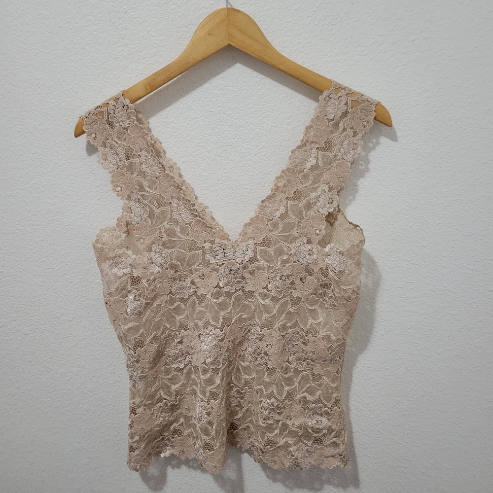 Natori Lace Tank Top Size Large - Picture 3 of 7